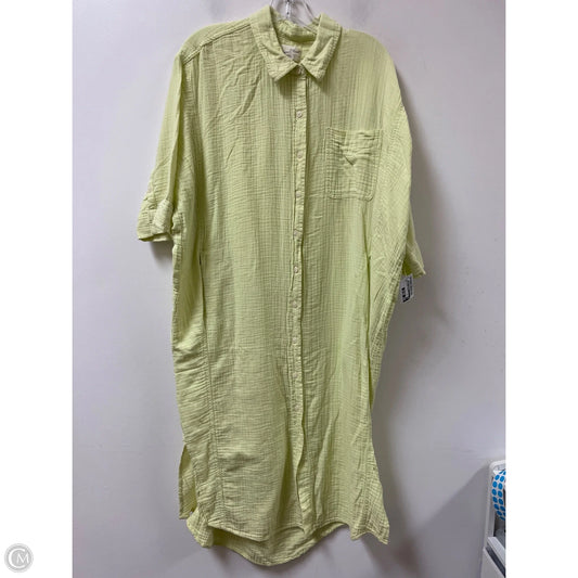 Dress Casual Midi By Universal Thread In Yellow, Size: L