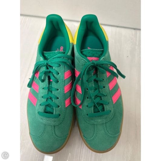 Shoes Sneakers By Adidas In Green & Pink, Size: 7