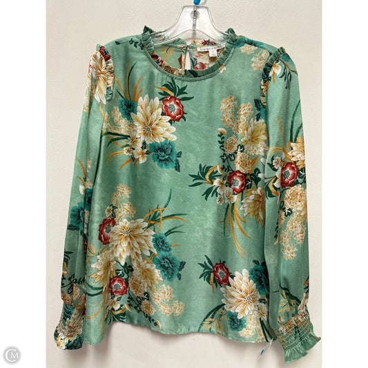 Top Long Sleeve By Violet And Claire In Green, Size: M