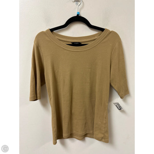 Top Short Sleeve By Banana Republic In Brown, Size: L