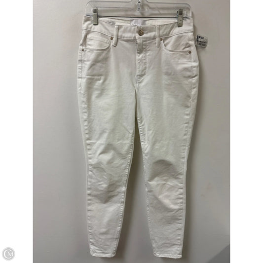 Jeans Skinny By White House Black Market In White Denim, Size: 2