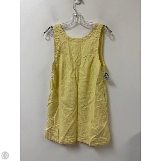 Tunic Sleeveless By Free People In Yellow, Size: S