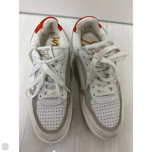 Shoes Sneakers By Sam Edelman In Orange & White, Size: 7