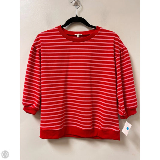 Top Short Sleeve By Jodifl In Pink & Red, Size: S