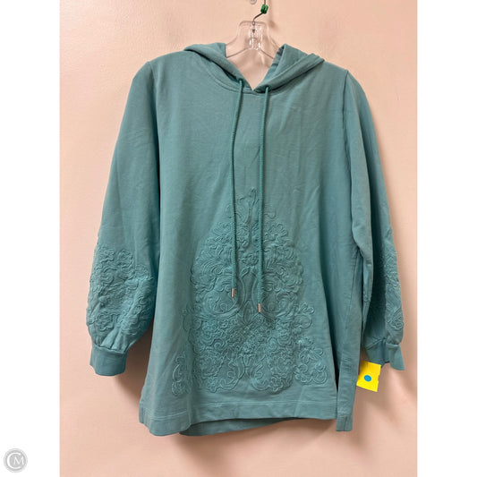 Sweatshirt Hoodie By Soft Surroundings In Blue, Size: Xsp