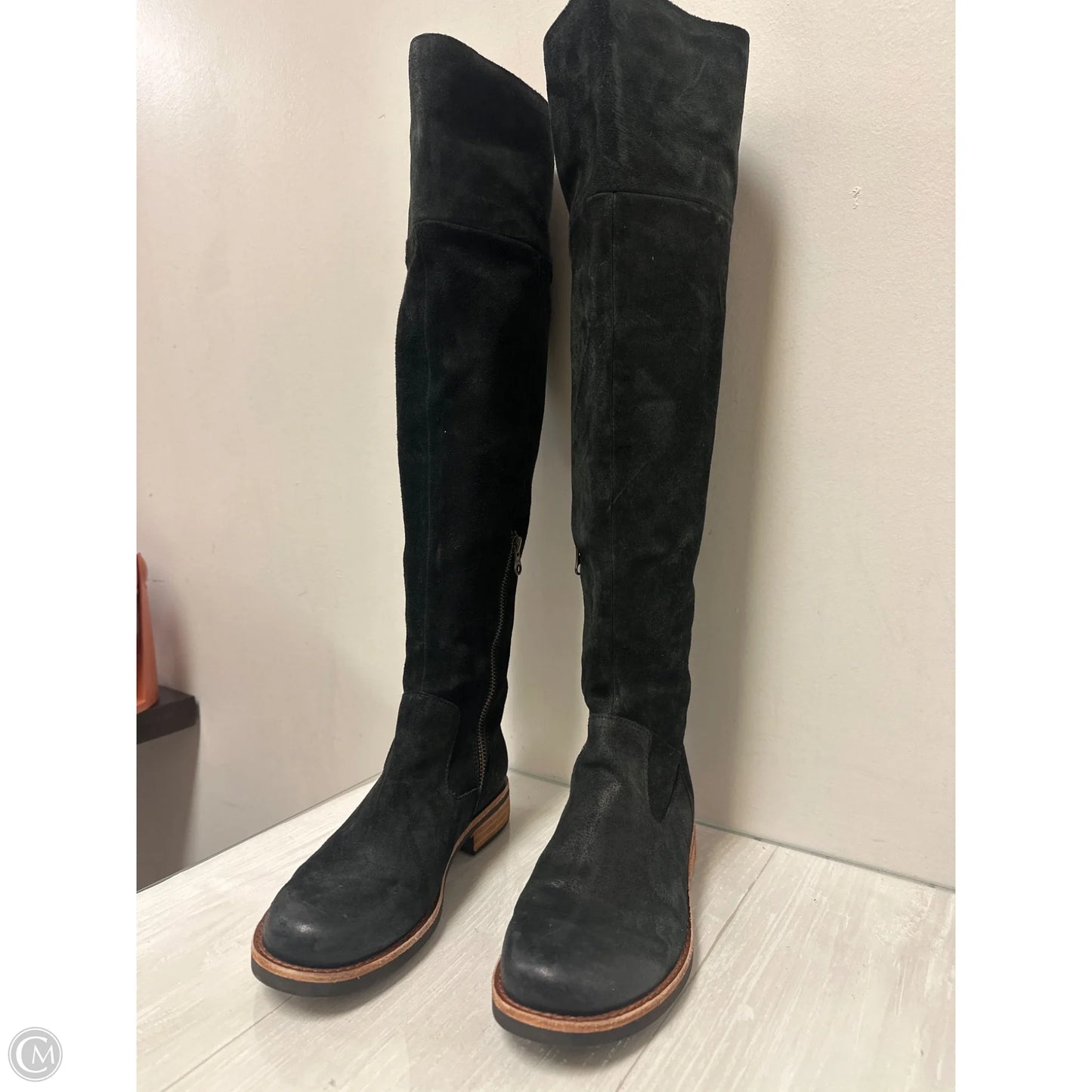 Boots Knee Flats By Kork Ease In Black, Size: 7