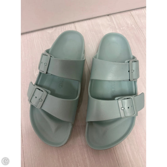 Sandals Flats By Birkenstock In Blue, Size: 7.5