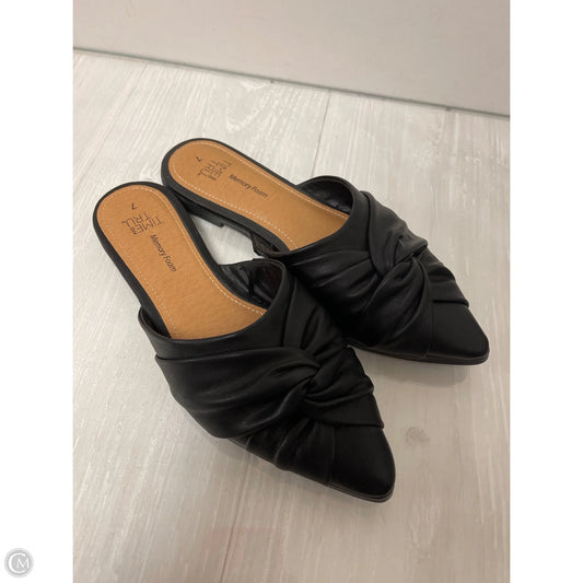 Shoes Flats By Time And Tru In Black, Size: 7