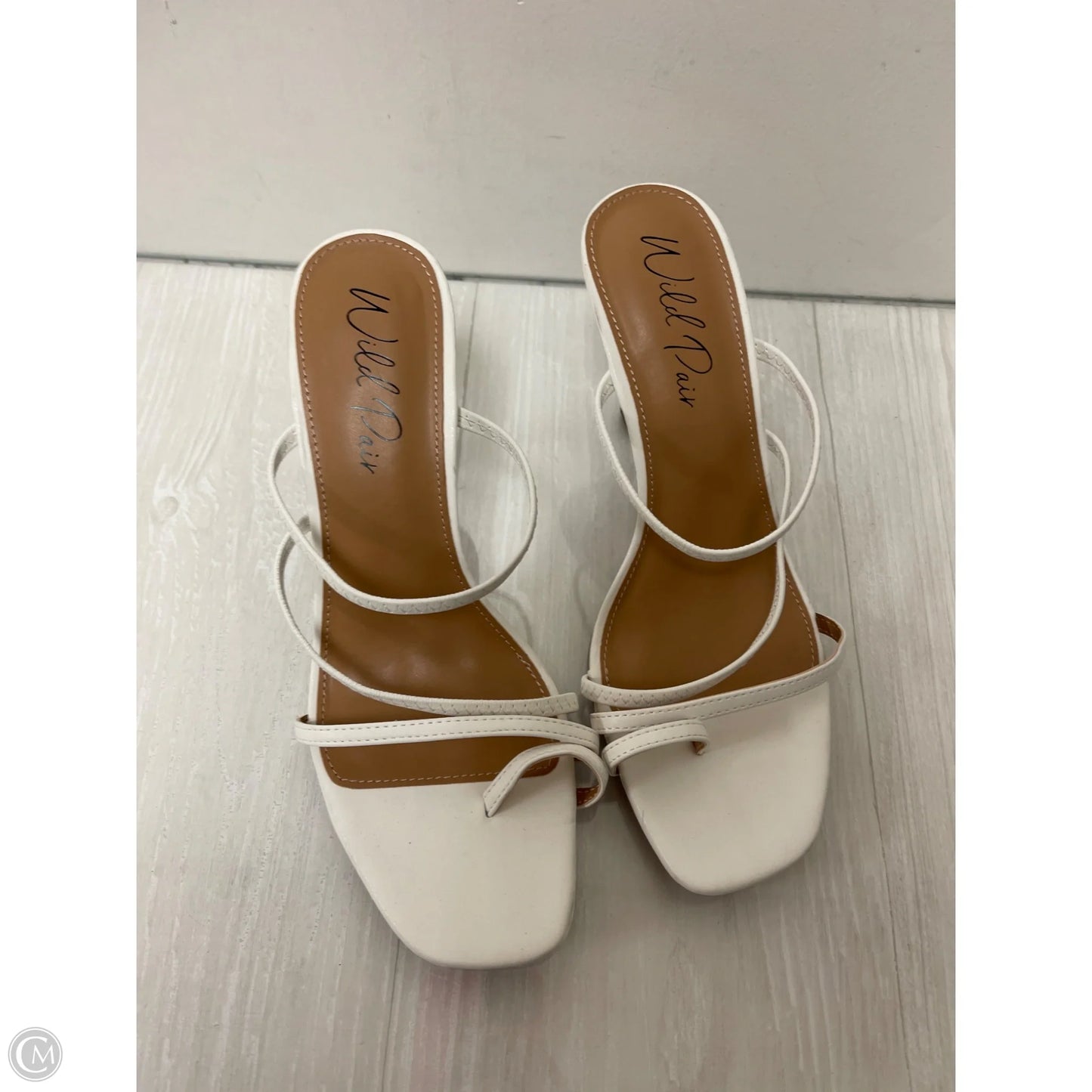 Sandals Heels Stiletto By Clothes Mentor In White, Size: 10