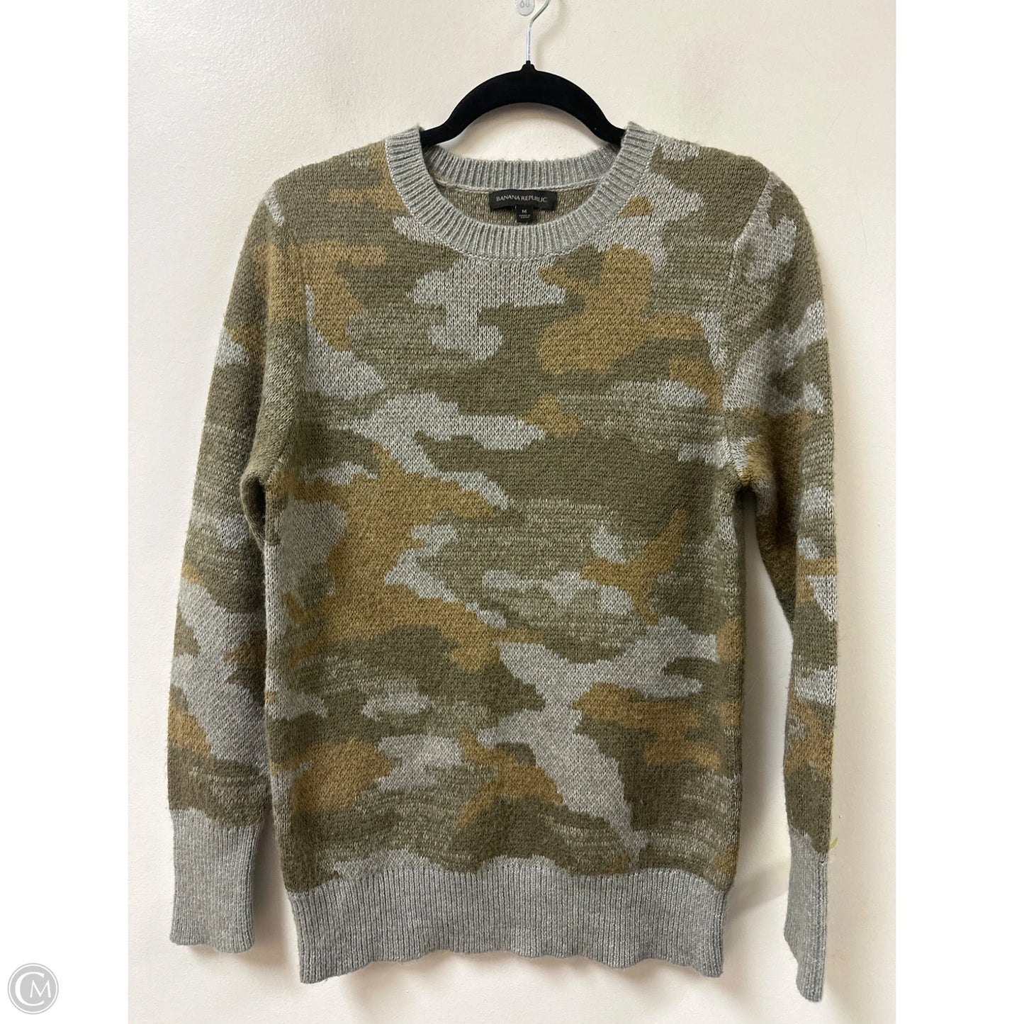Sweater By Banana Republic In Camouflage Print, Size: M