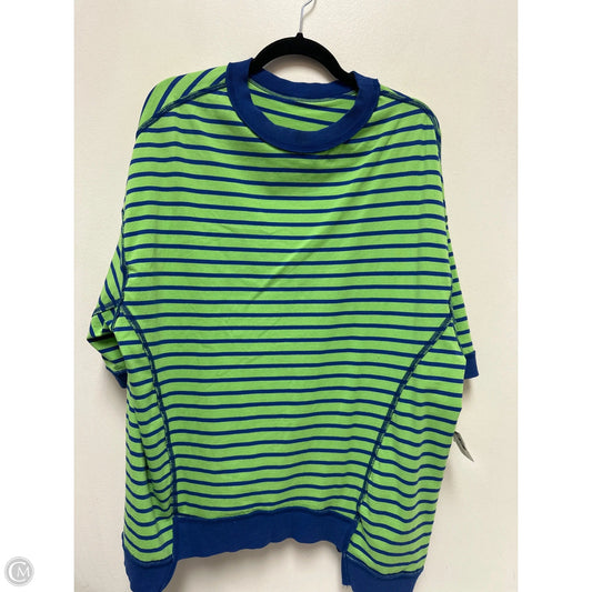 Top Short Sleeve By Clothes Mentor In Blue & Green, Size: L