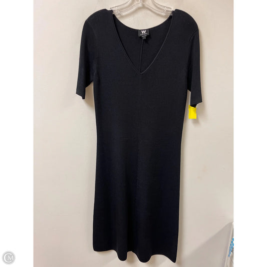Dress Casual Midi By Clothes Mentor In Black, Size: S