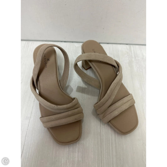 Sandals Heels Block By Caslon In Taupe, Size: 7