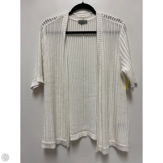 Sweater Cardigan By Style And Company In White, Size: M