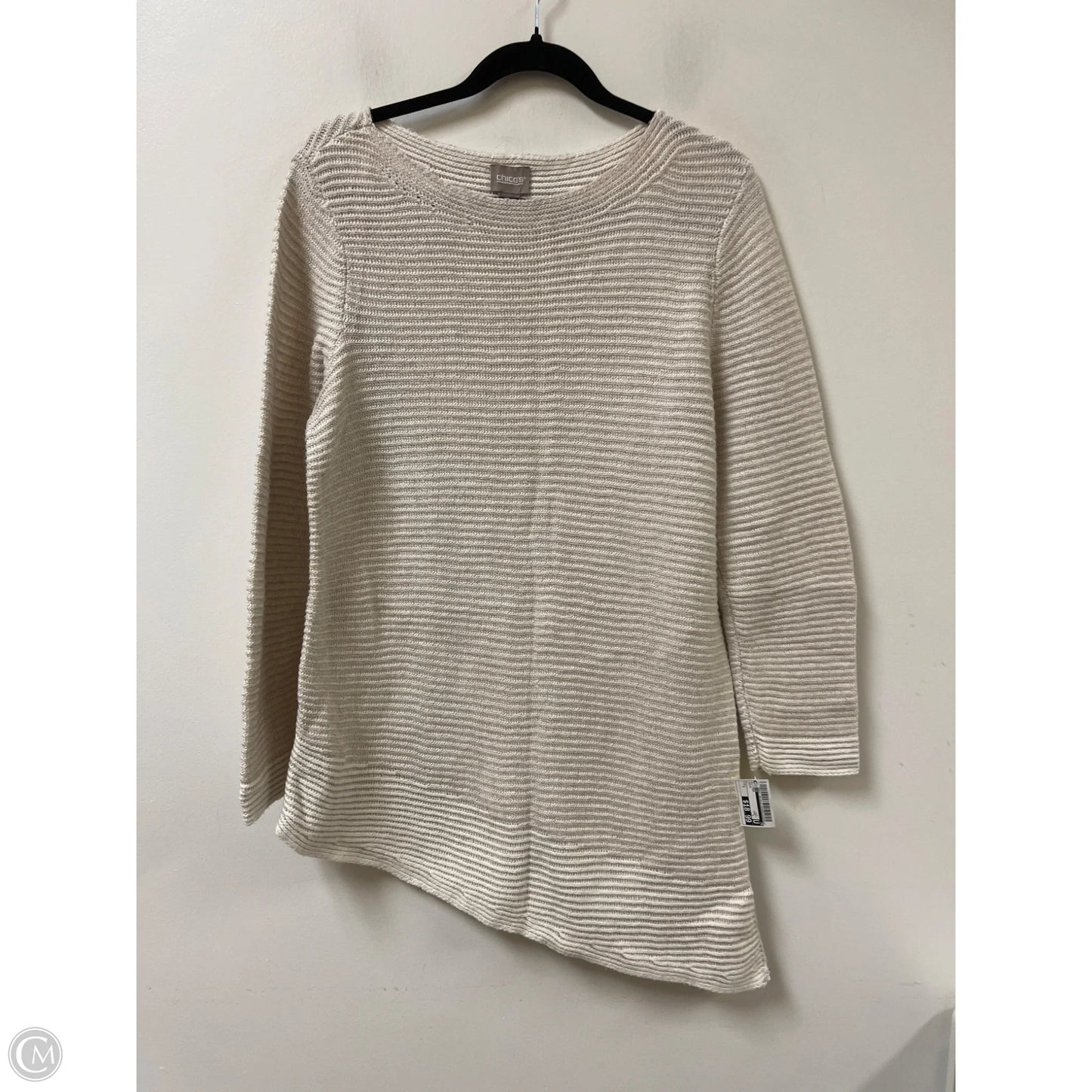 Sweater By Chicos In Cream, Size: L