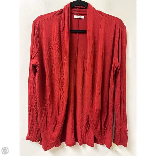 Sweater Cardigan By Maurices In Red, Size: M