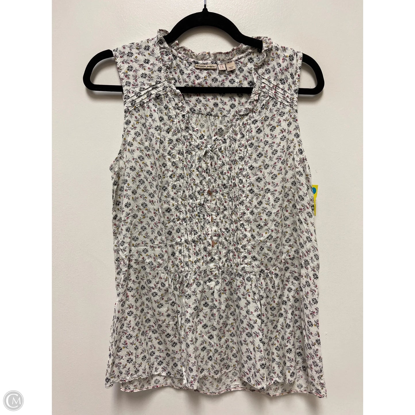 Top Sleeveless By Holding Horses In Floral Print, Size: M