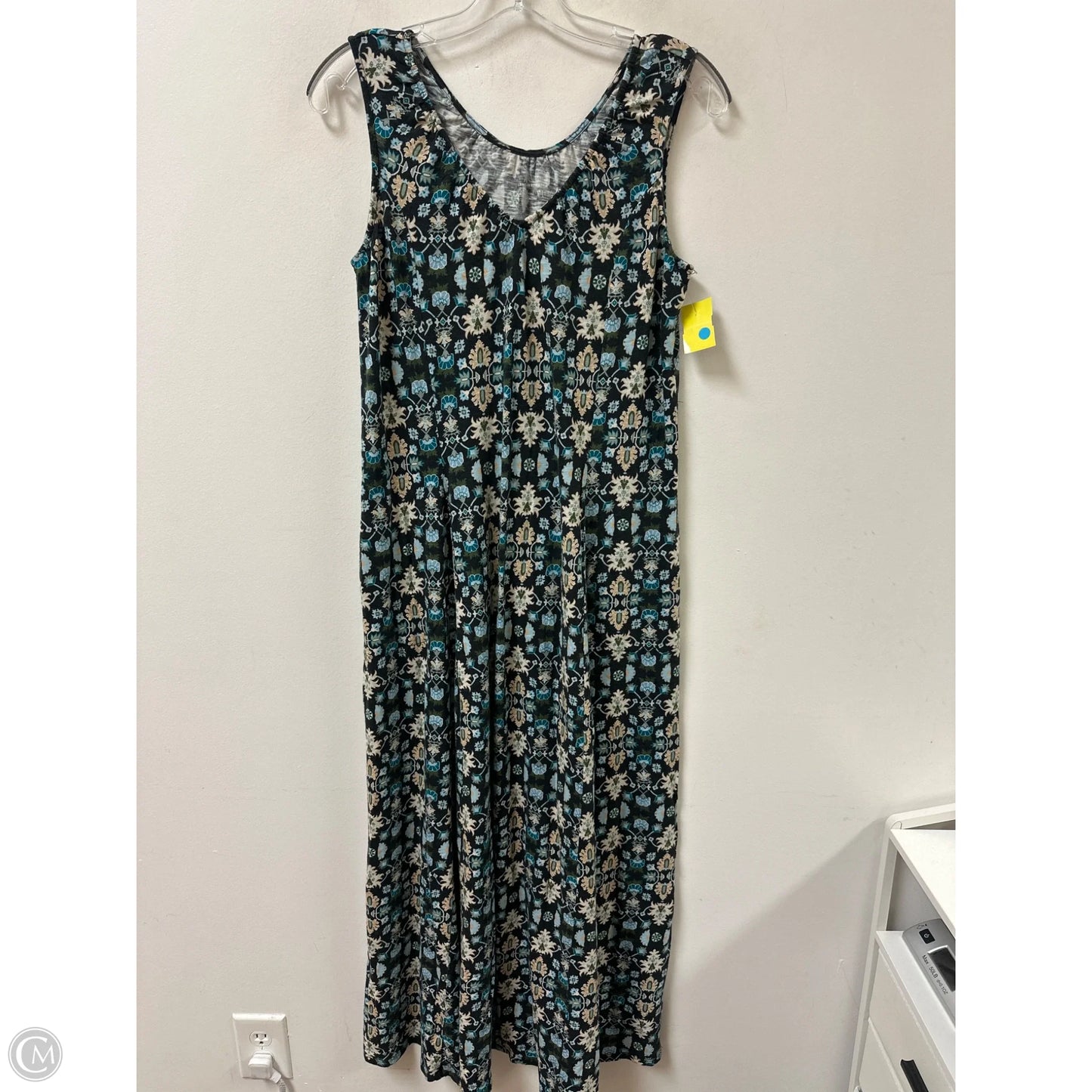 Dress Casual Maxi By Clothes Mentor In Blue & Grey, Size: M