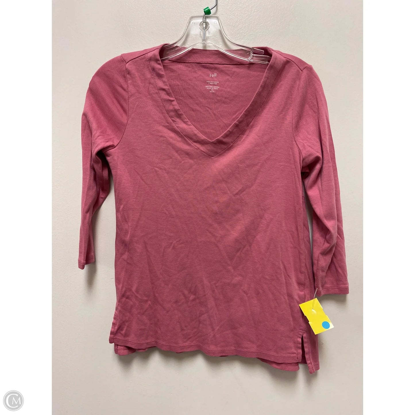 Top Long Sleeve By J. Jill In Pink, Size: Xsp