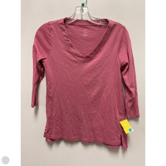 Top Long Sleeve By J. Jill In Pink, Size: Xsp