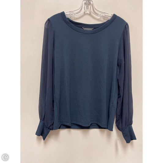 Top Long Sleeve By Banana Republic In Navy, Size: S