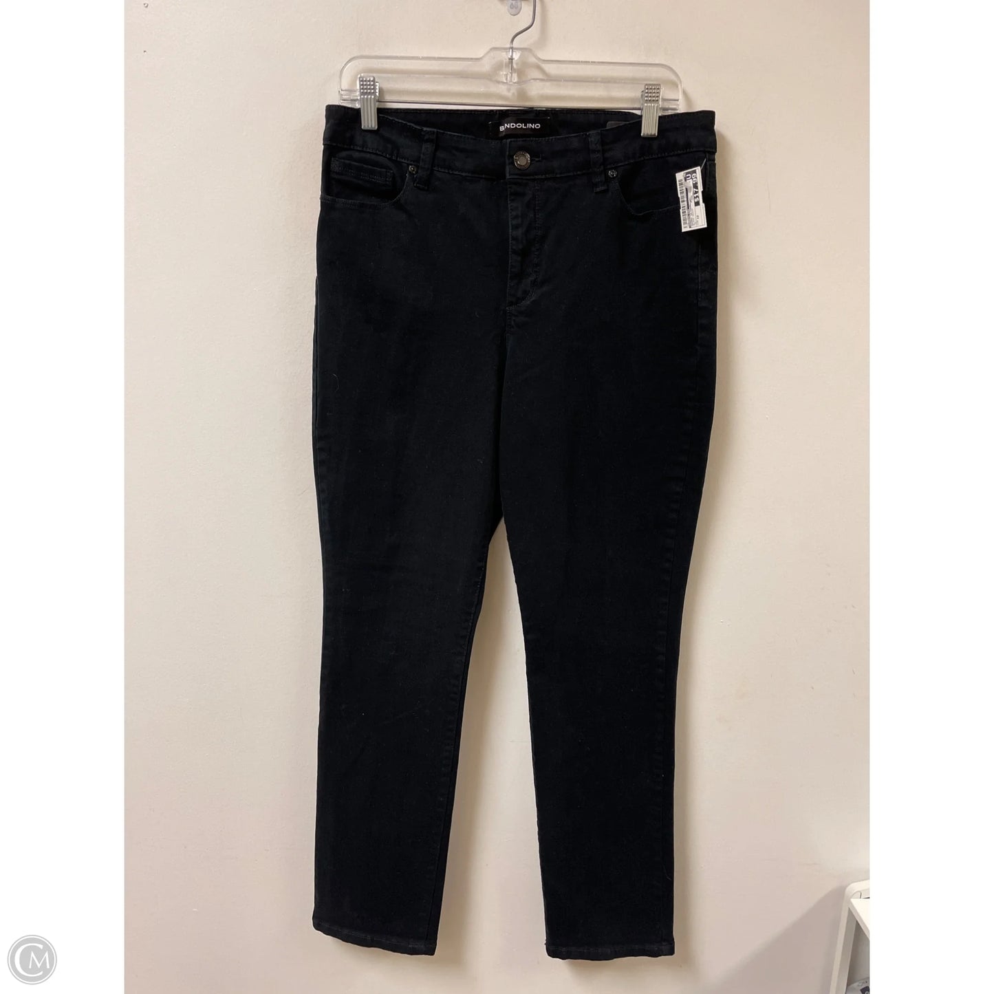 Jeans Skinny By Bandolino In Black Denim, Size: 10