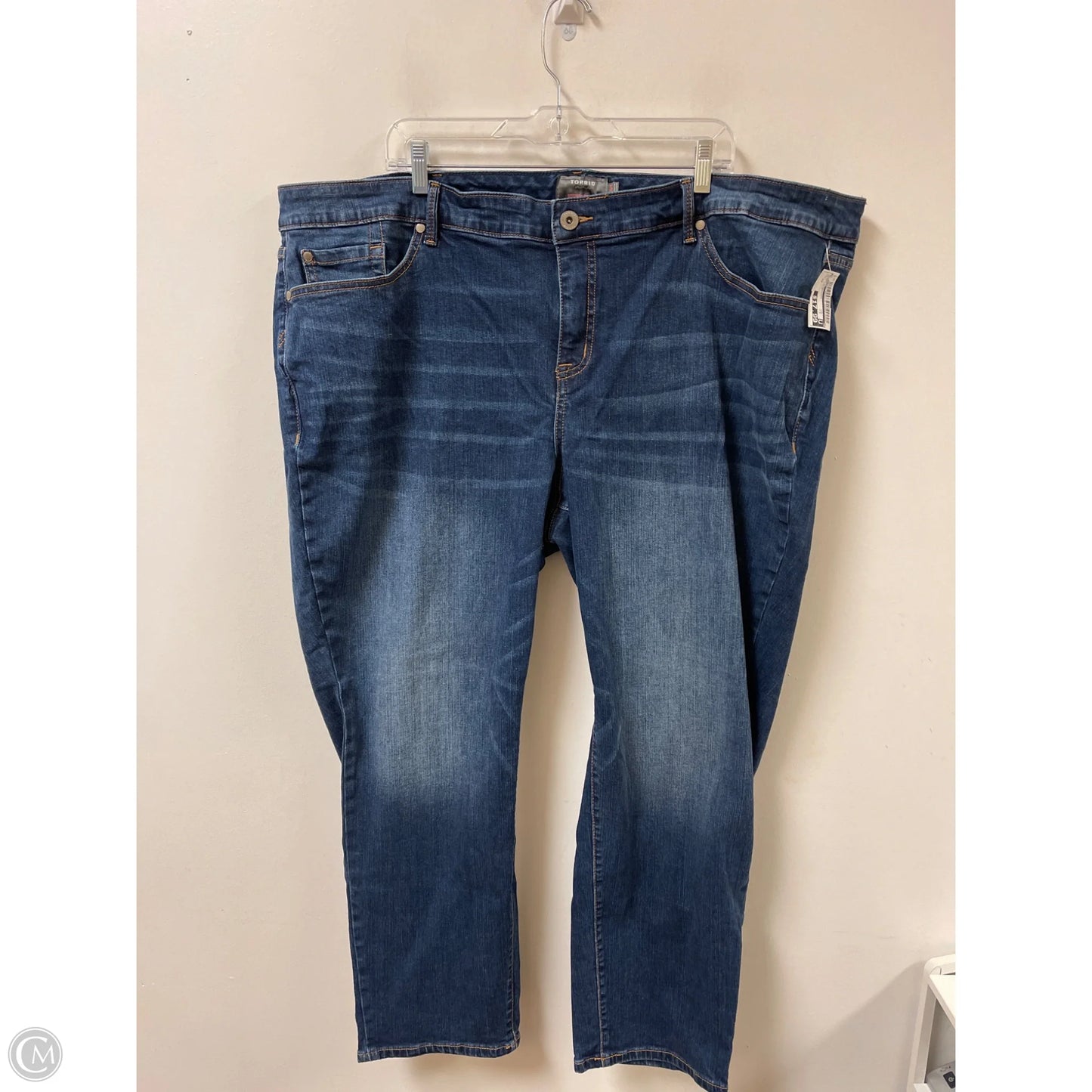 Jeans Straight By Torrid In Blue Denim, Size: 26