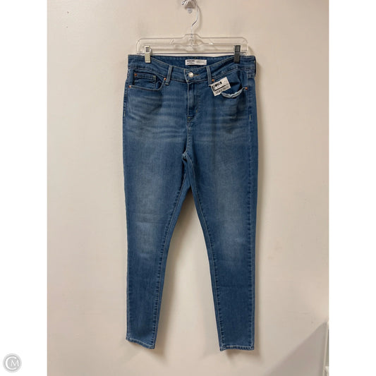 Jeans Skinny By Levis In Blue Denim, Size: 12