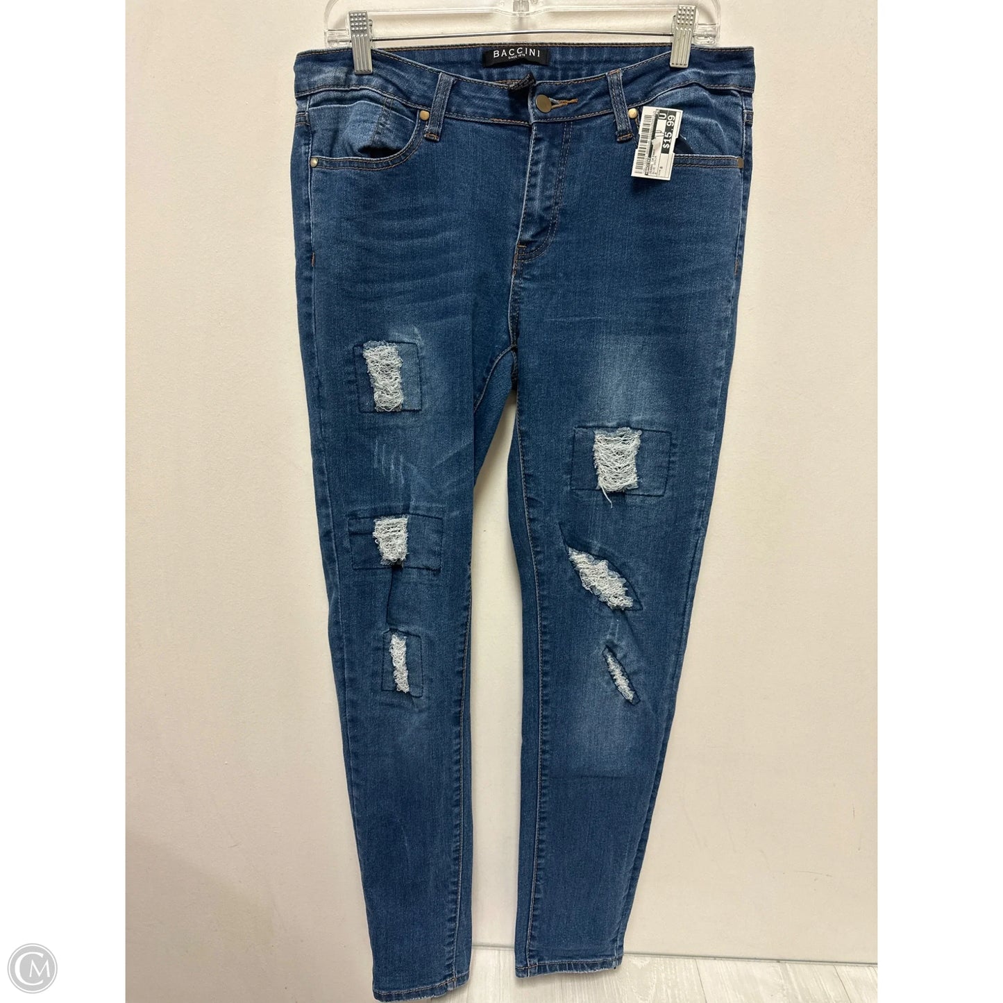 Jeans Skinny By Baccini In Blue Denim, Size: 8