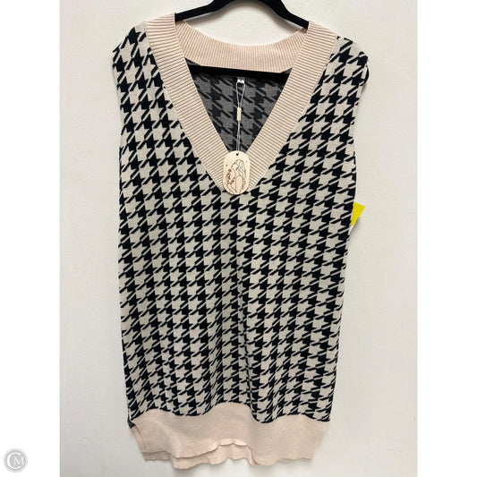 Dress Sweater By Clothes Mentor In Black & Cream, Size: S