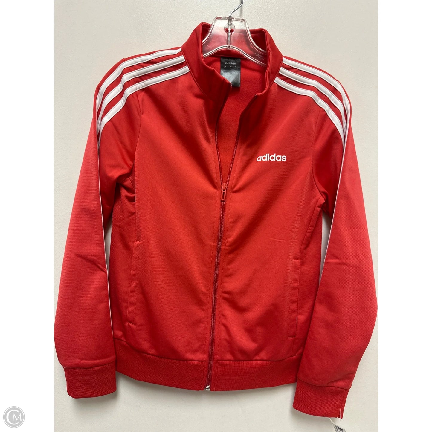 Athletic Jacket By Adidas In Red, Size: Xs