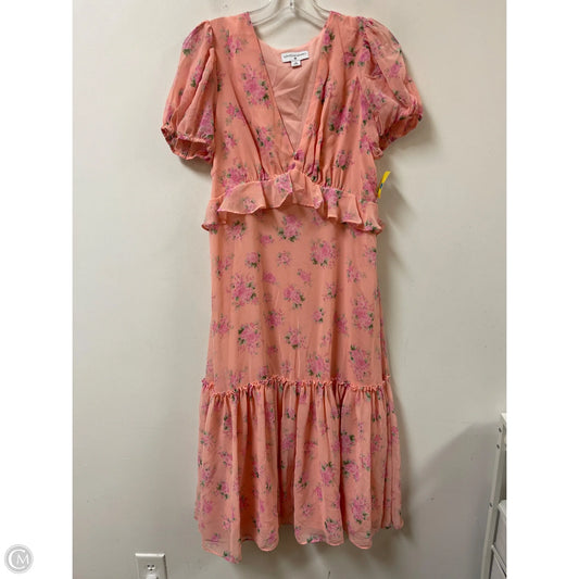 Dress Casual Midi By Target-designer In Pink, Size: L