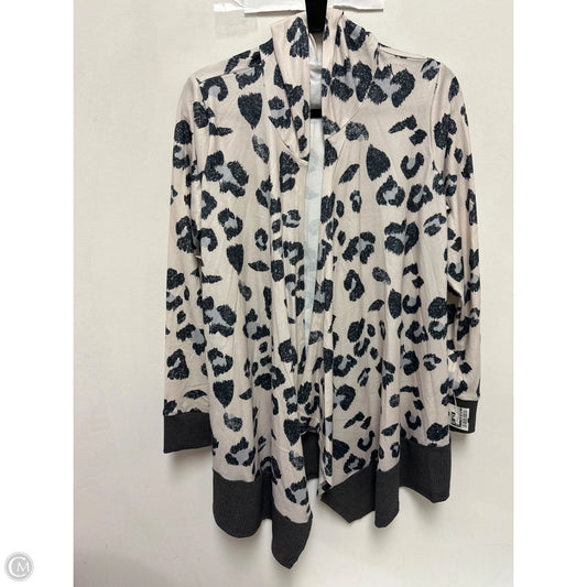 Sweater Cardigan By Clothes Mentor In Animal Print, Size: M
