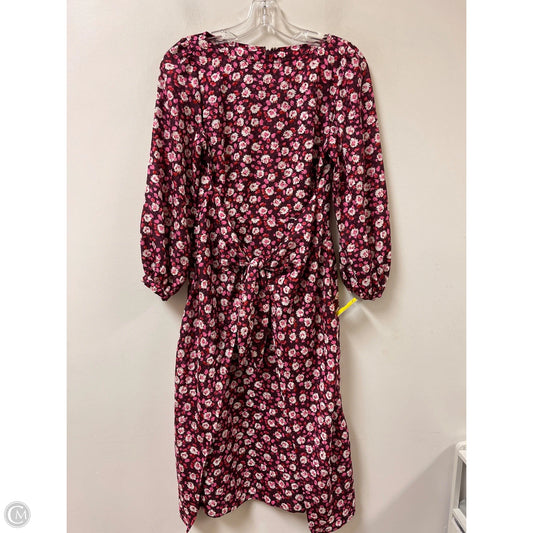 Dress Casual Midi By Ann Taylor In Purple, Size: Sp