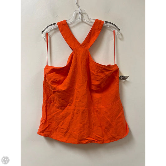 Top Sleeveless By Ann Taylor In Orange, Size: L