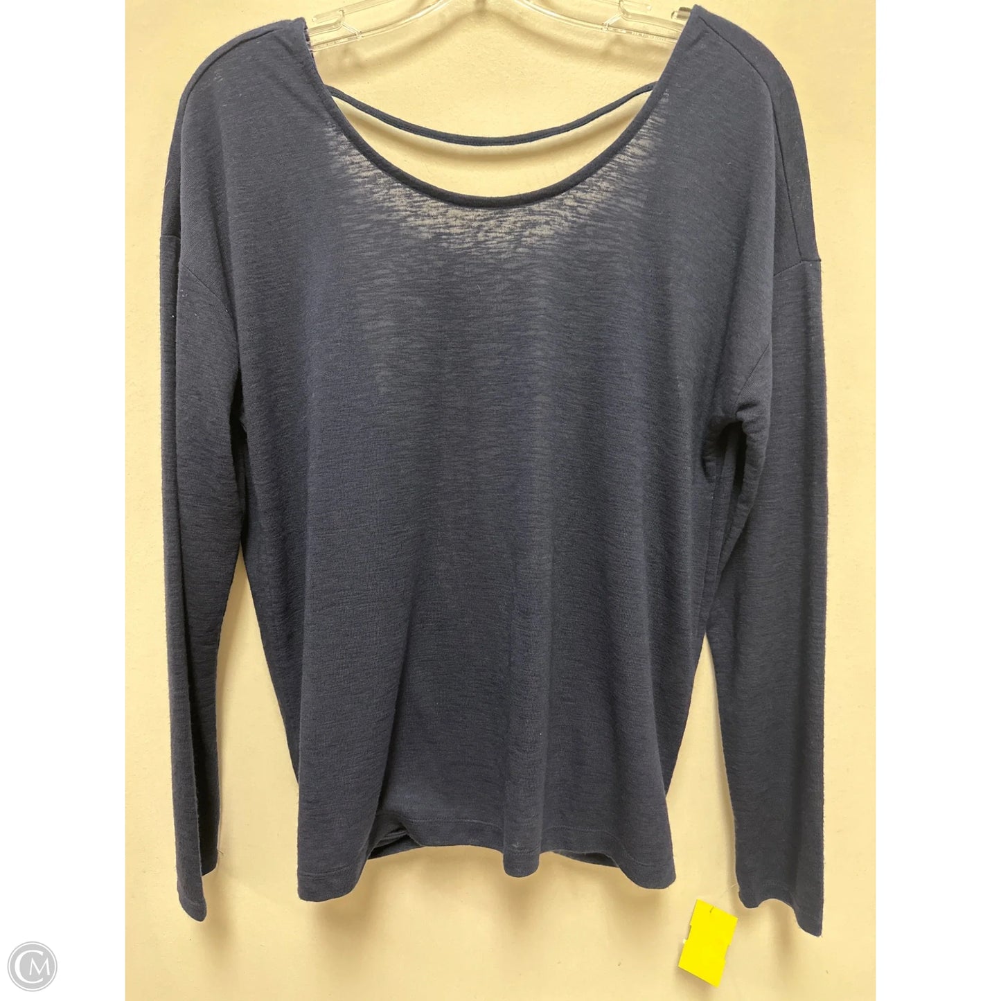 Top Long Sleeve By White House Black Market In Navy, Size: S