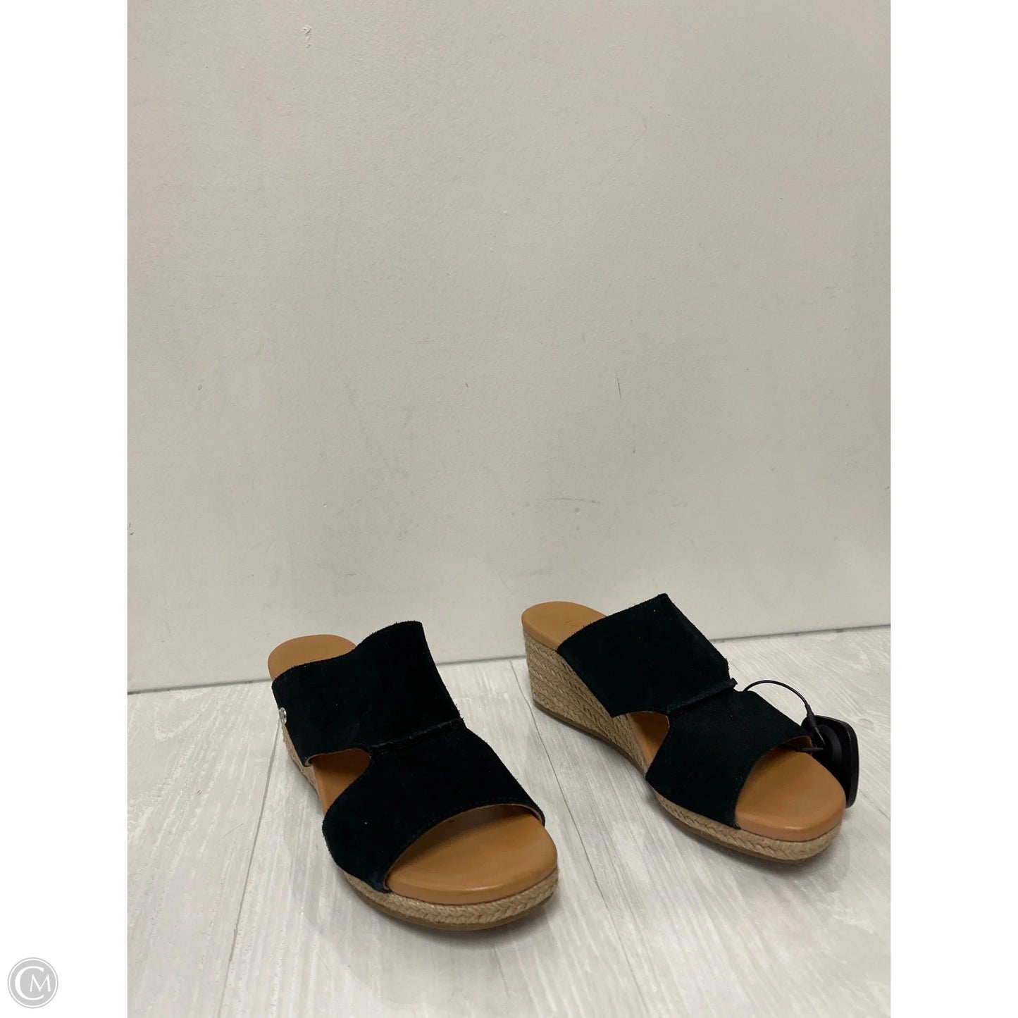 Sandals Designer By Ugg In Black, Size: 8