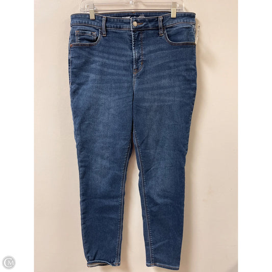 Jeans Skinny By Old Navy In Blue Denim, Size: 14