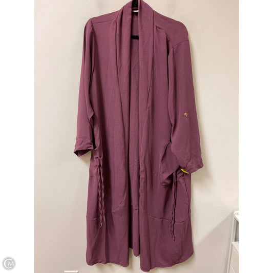 Kimono By Clothes Mentor In Purple, Size: Xl