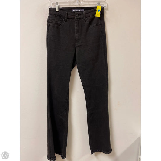 Jeans Flared By Clothes Mentor In Black Denim, Size: 4