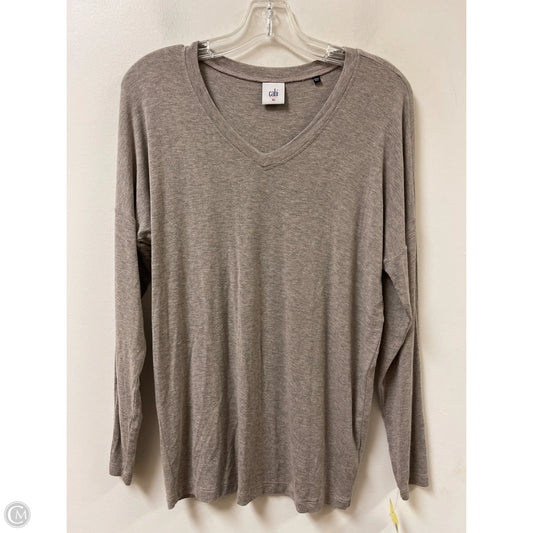 Top Long Sleeve By Cabi In Brown, Size: Xs