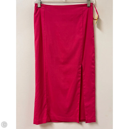 Skirt Midi By Do + Be In Pink, Size: 8