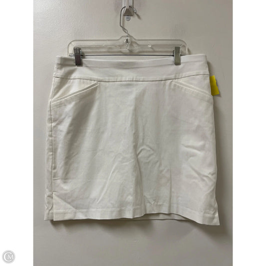 Skort By Chicos In White, Size: 12