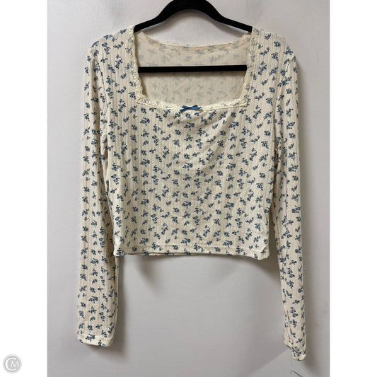 Top Long Sleeve By Cider In Animal Print, Size: Xl