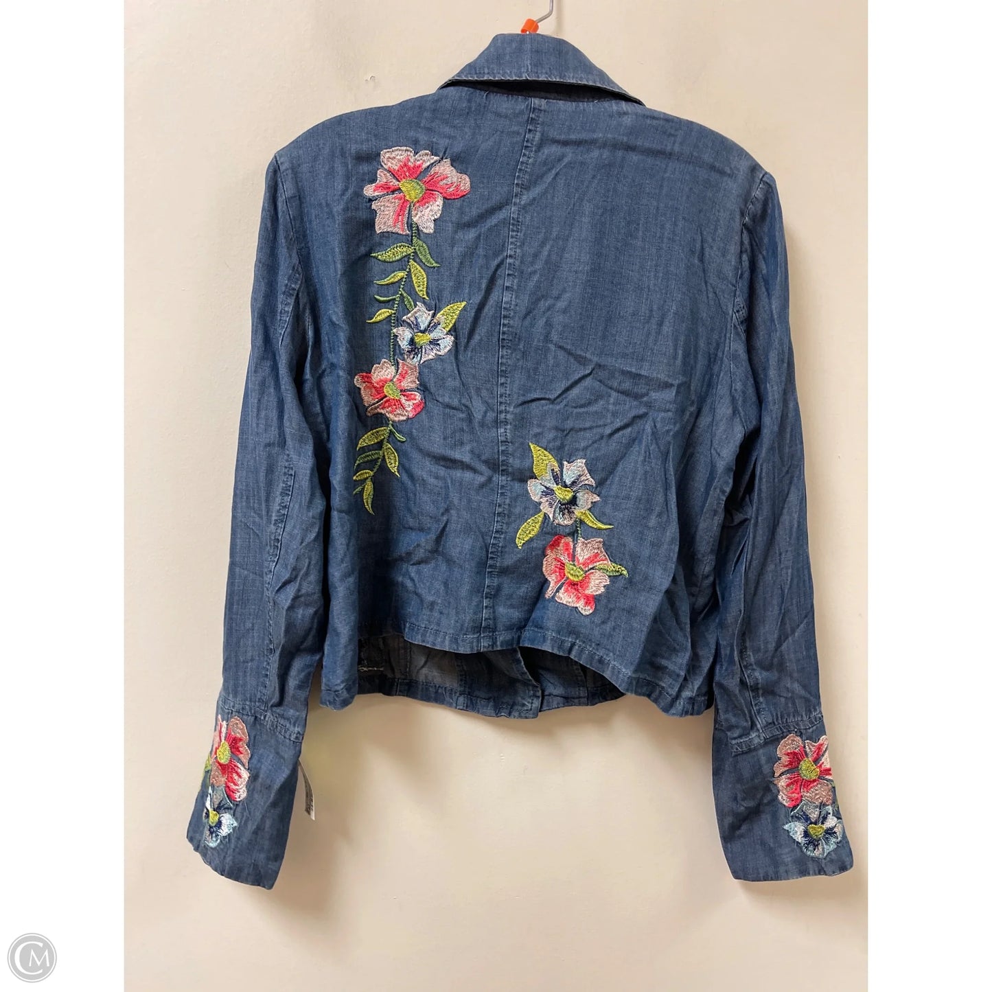 Jacket Designer By Neiman Marcus In Blue, Size: S