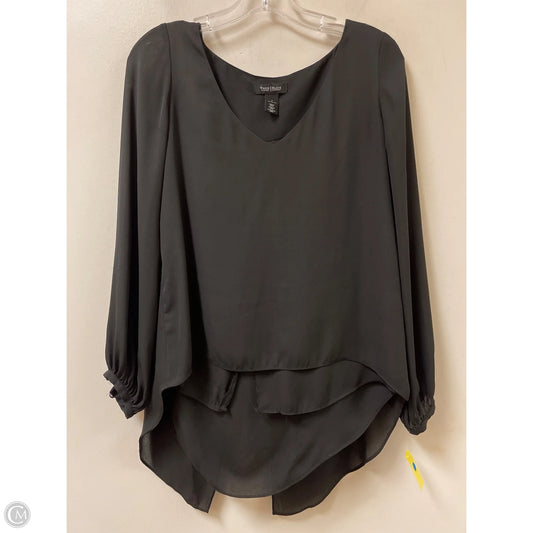Top Long Sleeve By White House Black Market In Black, Size: Xs