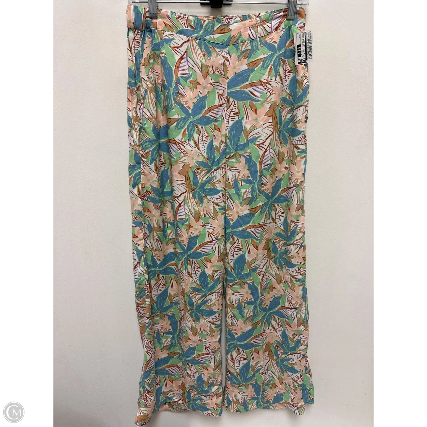 Pants Wide Leg By Roxy In Tropical Print, Size: 4