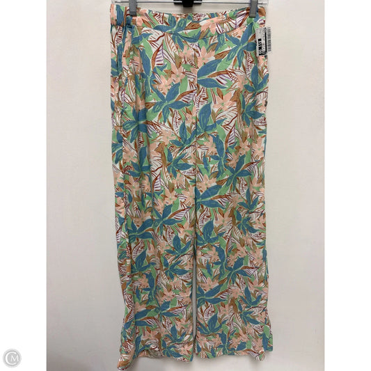 Pants Wide Leg By Roxy In Tropical Print, Size: 4