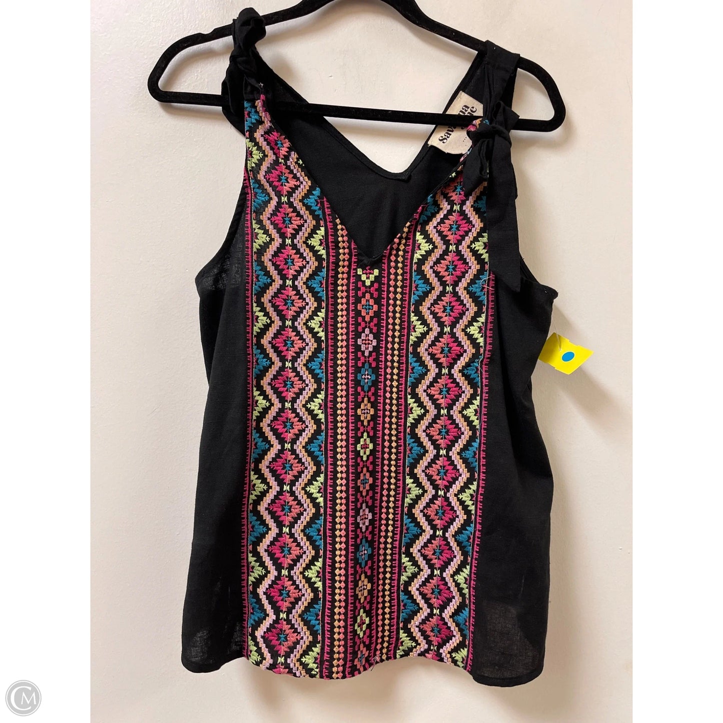 Top Sleeveless By Savanna Jane In Black, Size: S