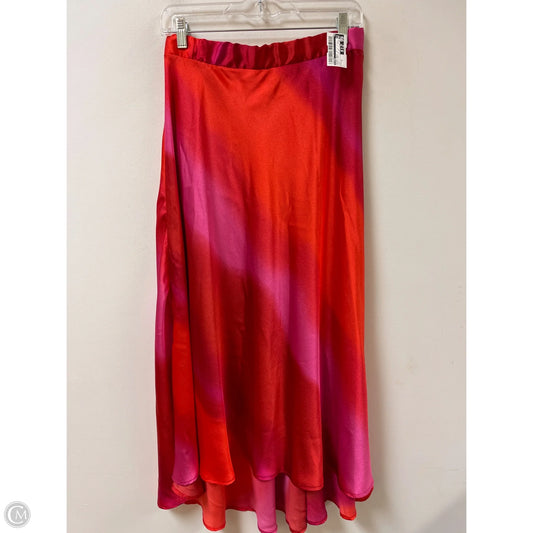 Skirt Maxi By Tyche In Pink & Red, Size: 12